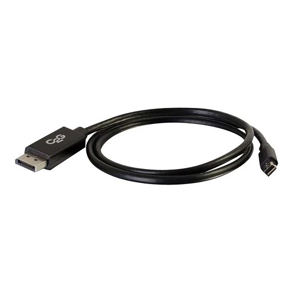C2G® 54301 6' Mini DisplayPort To DisplayPort Male/Male Adapter Cable; Black