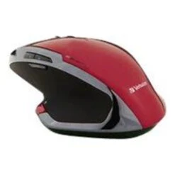 Verbatim ® 99021 USB Wireless Desktop 8-Buttons Deluxe Blue LED Mouse; Red