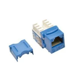 Tripp Lite Cat6/Cat5e 110 Style Punch Down Keystone Jack; Blue, 25/Pack (N238-025-BL)