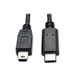 Tripp Lite USB 2.0 Hi-Speed Cable (5-Pin Mini-B Male To USB Type-C Male), 6-ft