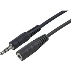 4XEM 4X35MF10 10'L 3.5mm Stereo Mini Jack Male/Female Headphone Extension Cable; Black