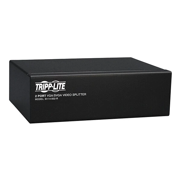 Tripp Lite B114-002-R 2-Port VGA/SVGA Video Splitter With Signal Booster