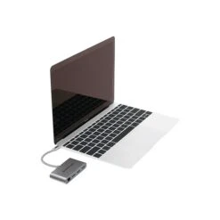 Iogear HUB-C Gigalinq 3 Port USB 3.0 Hub With USB Type C And Ethernet Adapter; Gray (GUH3C34)