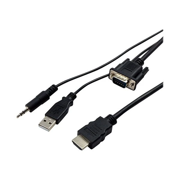 VisionTek® VGA To HDMI Male/Male Active Video Cable; Black (900824)