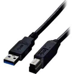 COMPREHENSIVE CABLE 3' Male To Male Black Data Transfer Cable (USB3-AB-3ST)