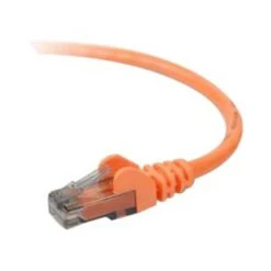 Belkin™ A3L980 1' Orange RJ-45 To RJ-45 Male/Male Cat6 Snagless Ethernet Patch Cable