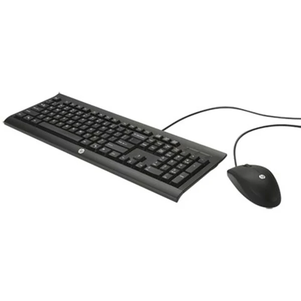 HP® C2500 Optical USB 2.0 Wired Desktop Keyboard And Mouse Combo, Black (H3C53AA)