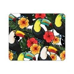 OTM Prints Series White Mousepad; Bird Of Paradise