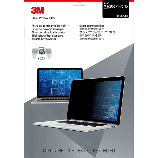 3M Privacy Filter For 15" Apple MacBook Pro