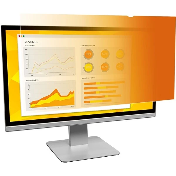 3M™ Gold Privacy Filter For 24" Widescreen Monitor (16:9)