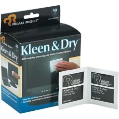 Kleen & Dry Cleaning Wipes, 40 Twin Packs Per Box, 10/Ct