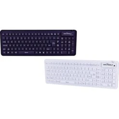 Seal Shield Seal Glow™ Silicone Keyboard, S106G2, Black