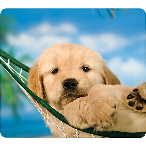 Fellowes Recycled Mouse Pad, Puppy In Hammock (FEL5913901)