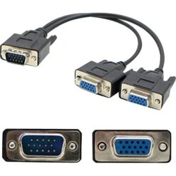 AddOn Male To Female/Female VGA Video Splitter Cable