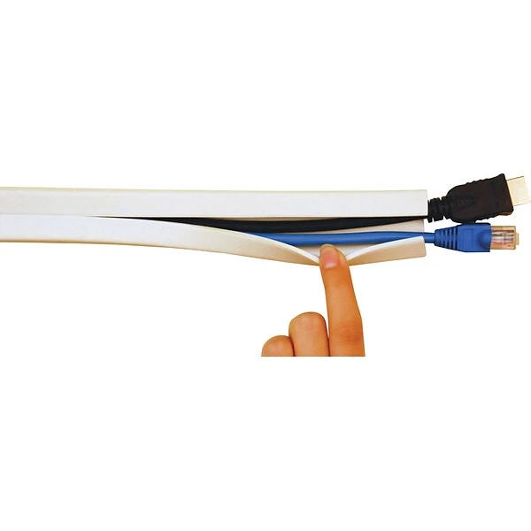 UT Wire 10' Cord Channel, White (UTW-CC1001-WH) - Image 2