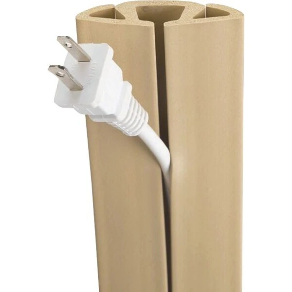 UT Wire 15 Ft. Cord Protector, Beige - Image 2