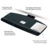 3M Easy Adjust Standard Keyboard Tray, 25-1/2w X 12d, Black