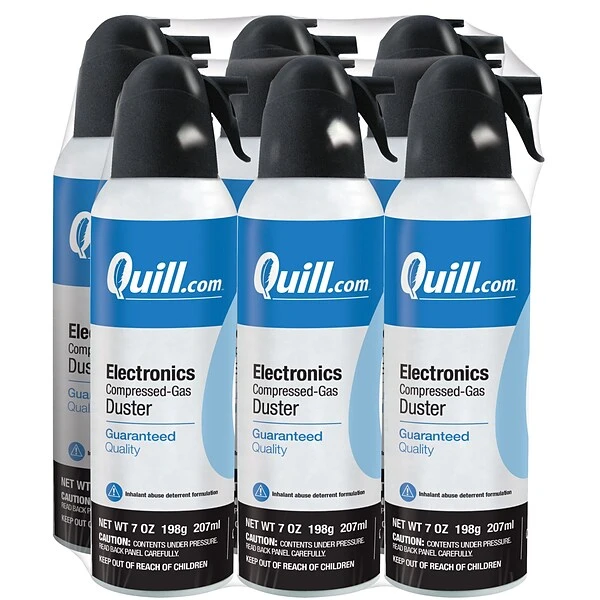Quill Brand® Electronics Duster, 7 Oz. Spray Can, 6/Pack (QL07ENFR-6)