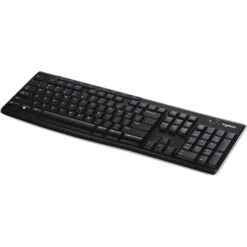 Logitech K270 USB Wireless Keyboard, Black (920-003051)