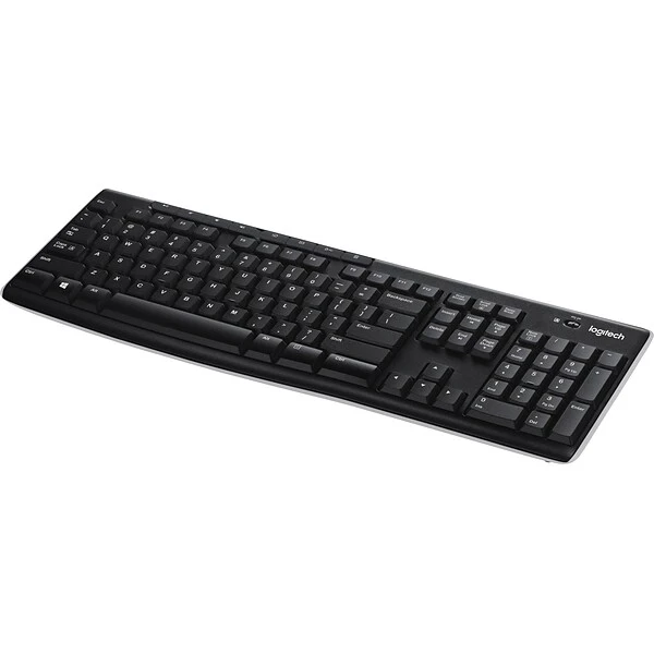 Logitech K270 USB Wireless Keyboard, Black (920-003051)