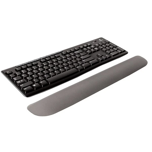 Staples Memory Foam Keyboard Wrist Rest, Gray