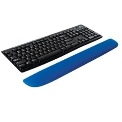 Staples Memory Foam Keyboard Wrist Rest, Blue