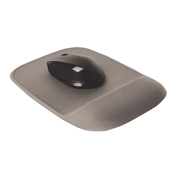 Quill BrandĀ® Memory Foam Mouse Pad Wrist Rest, Gray