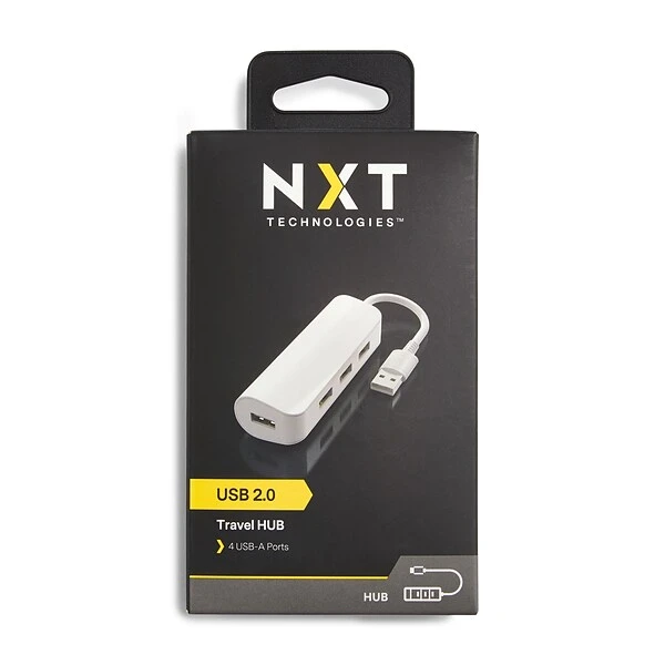 NXT Technologies™ 4-Port USB 2.0 Hub, White (NX29758) - Image 6
