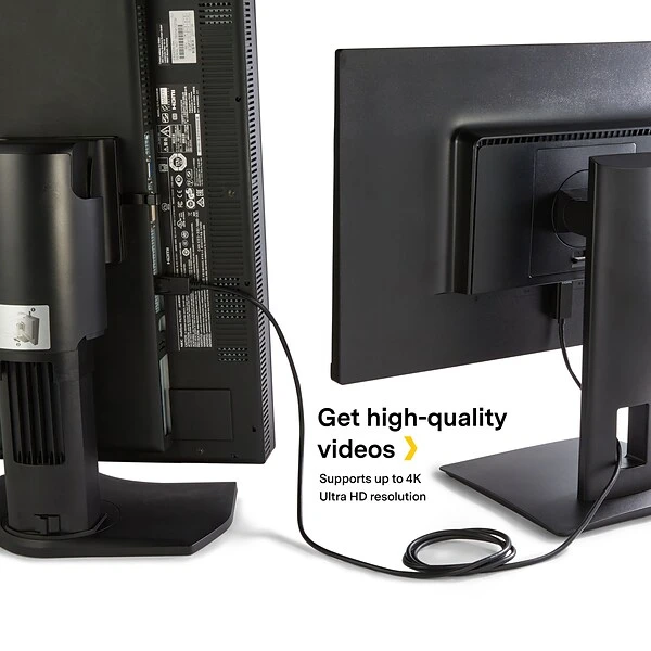 NXT Technologies™ NX51760 6' DisplayPort/HDMI Audio/Video Cable, Black - Image 4