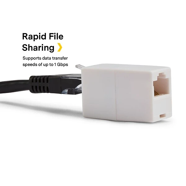 NXT Technologies™ RJ45 To RJ45 Ethernet Coupler, Female To Female (NX56843) - Image 3