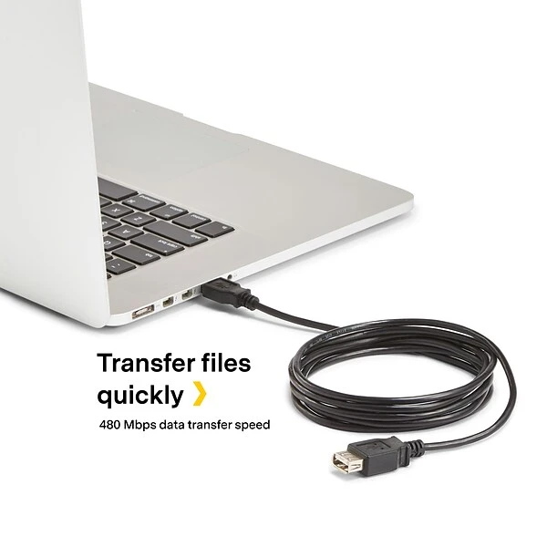 NXT Technologies™ 15' USB A Male/A Female, Black (NX29741) - Image 4