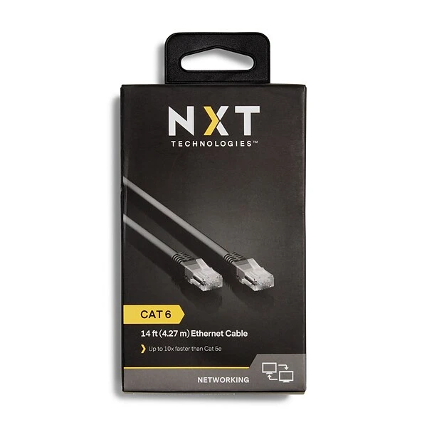NXT Technologies™ NX29776 14' CAT-6 Cable, Black - Image 5