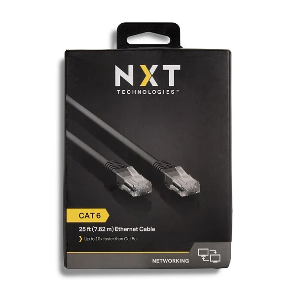 NXT Technologies™ NX29778 25' CAT-6 Cable, Black - Image 5