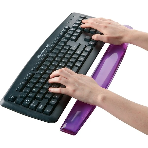 Fellowes Crystals Gel Wrist Rest, Purple (91437) - Image 2