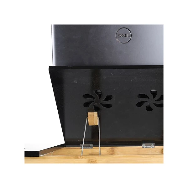 Mind Reader 21.5" X 13.5" Bamboo Lap Desk, Black (COOLTRAYBM-BLK) - Image 4