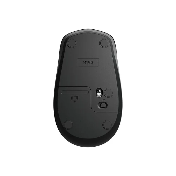 Logitech M190 Wireless Optical Mouse, Black/Gray (910-005901) - Image 5