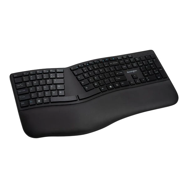 Kensington Pro Fit Ergo Wireless Keyboard, Black (K75401US)