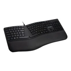 Kensington Pro Fit Ergo Wired Keyboard, Black (K75400US)