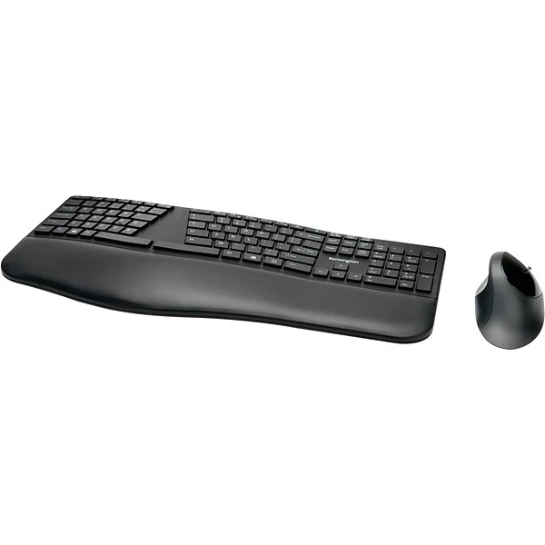 Kensington Pro Fit K75406US Wireless Ergonomic Keyboard And Mouse Combo, Black - Image 2