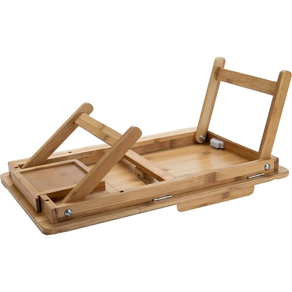 Mind Reader 21.13" X 13.5" Bamboo Lap Desk, Brown (BEDTRYHL-BRNDK) - Image 3