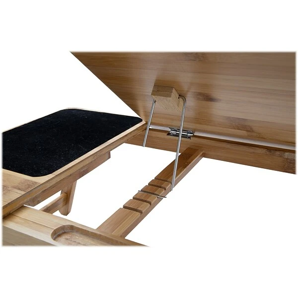Mind Reader 21.13" X 13.5" Bamboo Lap Desk, Brown (BEDTRYHL-BRNDK) - Image 4