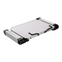 Mind Reader 15.5? X 10? Aluminum/Plastic Lap Desk, White (LAPBEND-WHT)