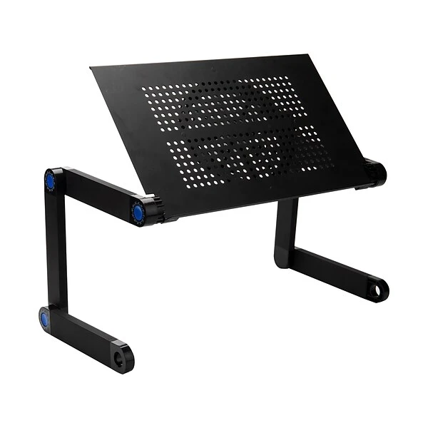Mind Reader 20.5" X 10" Aluminum/Steel Lap Desk, Black (MLAPBEND-BLK)