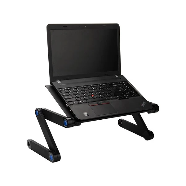 Mind Reader 20.5" X 10" Aluminum/Steel Lap Desk, Black (MLAPBEND-BLK) - Image 4