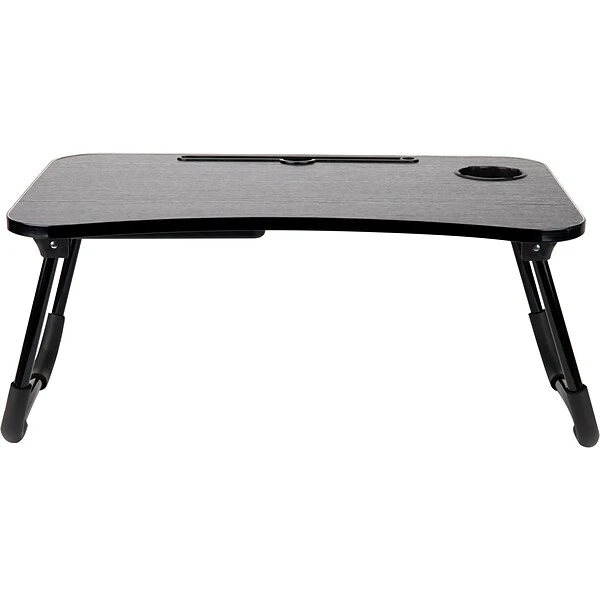Mind Reader 23.5? X 15.25? Stainless Steel/Plastic Lap Desk, Black (LBEDR-BLK)