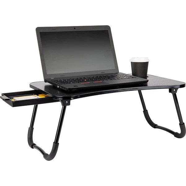 Mind Reader 23.5? X 15.25? Stainless Steel/Plastic Lap Desk, Black (LBEDR-BLK) - Image 4