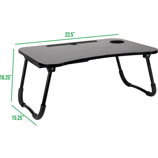 Mind Reader 23.5? X 15.25? Stainless Steel/Plastic Lap Desk, Black (LBEDR-BLK) - Image 5