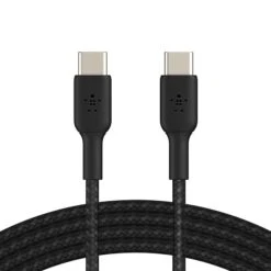 Belkin BOOST CHARGE Braided USB-C To USB-C Cable, 1m / 3.3 Ft., Black