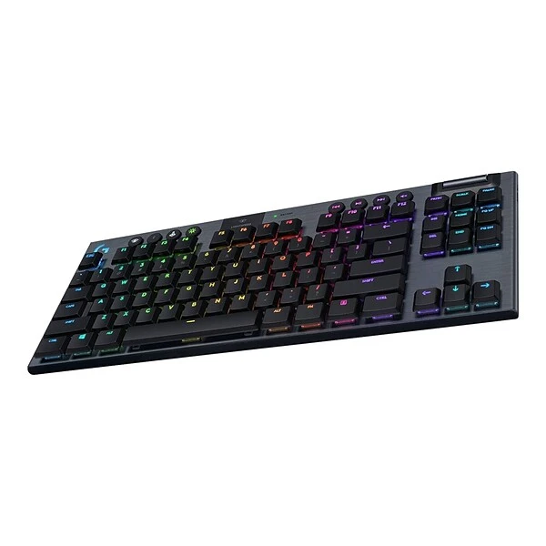 Logitech G915 TKL Tenkeyless LIGHTSPEED Wireless RGB Mechanical Gaming Keyboard, Carbon (920-009495) - Image 3