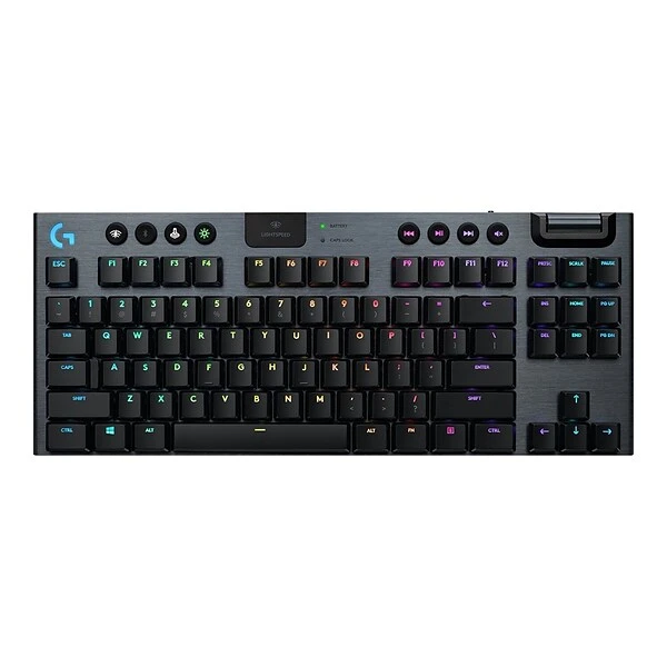 Logitech G915 TKL Tenkeyless LIGHTSPEED Wireless RGB Mechanical Gaming Keyboard, Carbon (920-009495) - Image 4
